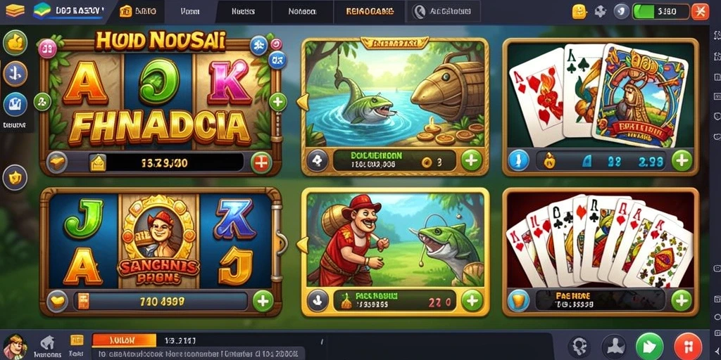turbo78 - Tangkapan layar menampilkan berbagai mode permainan yang tersedia.